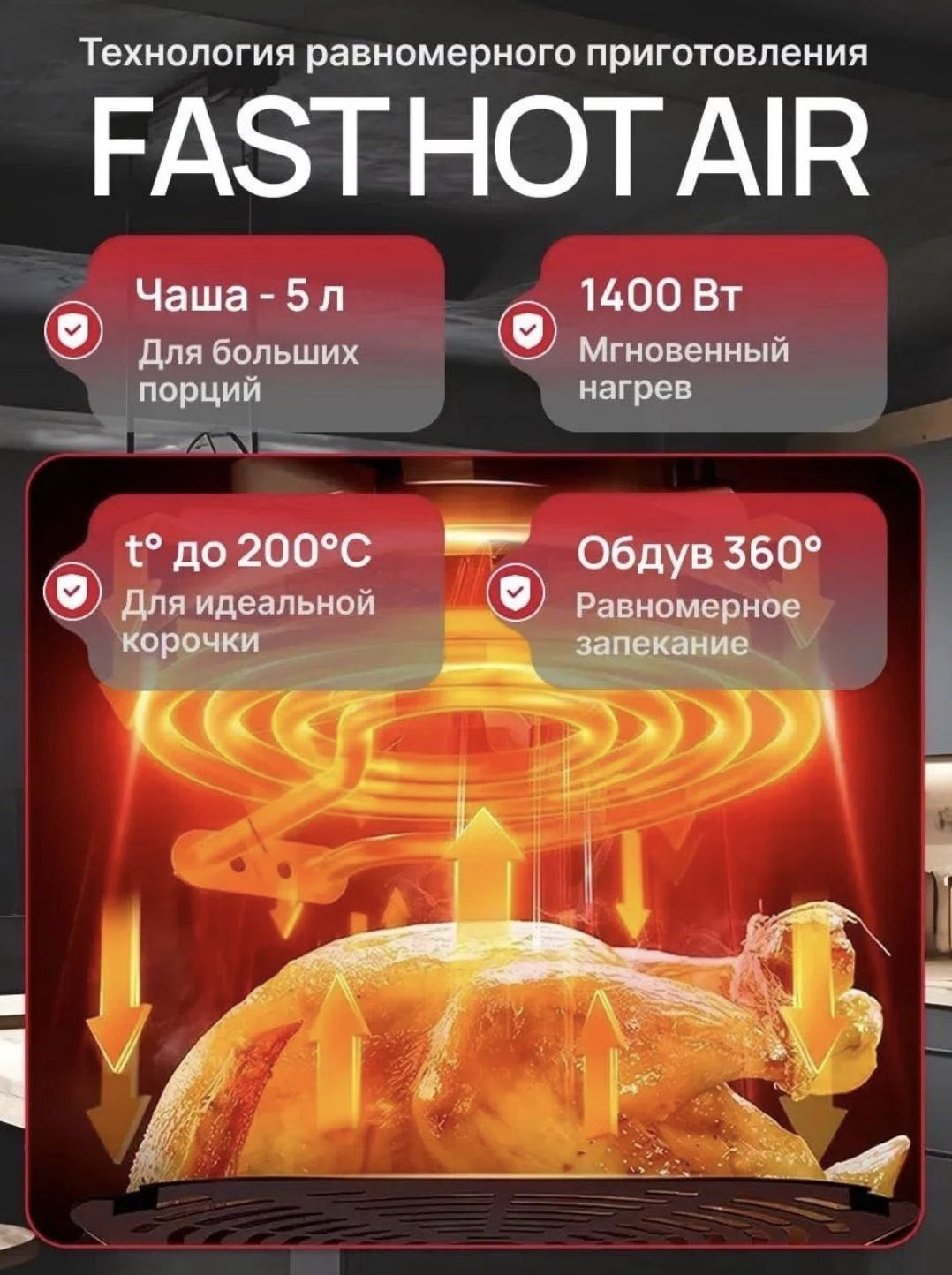 Аэрогриль Yili SPRX11 черный купить,NaN