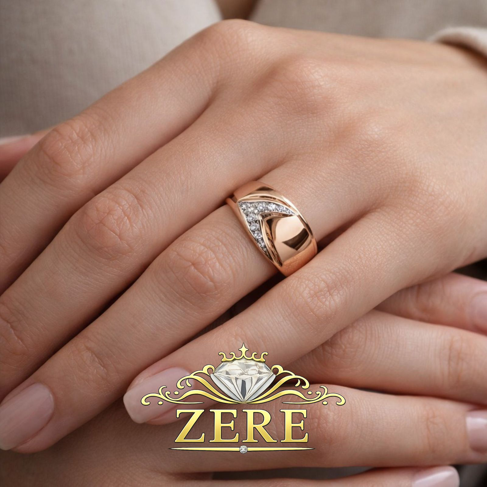 Кольцо Zere ZR030313 золото 3.68гр 19р купить,313800