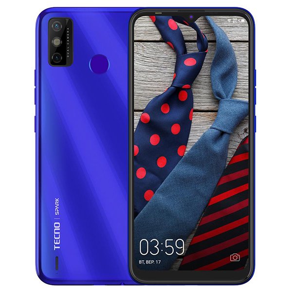 Смартфон Tecno Spark 6 Go 3/64Gb KE5j Dual SIM Aqua Blue купить,NaN