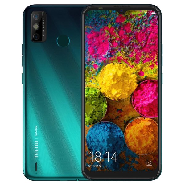 Смартфон Tecno Spark 6 Go 3/64Gb KE5j Dual SIM Ice Jadeite купить,NaN