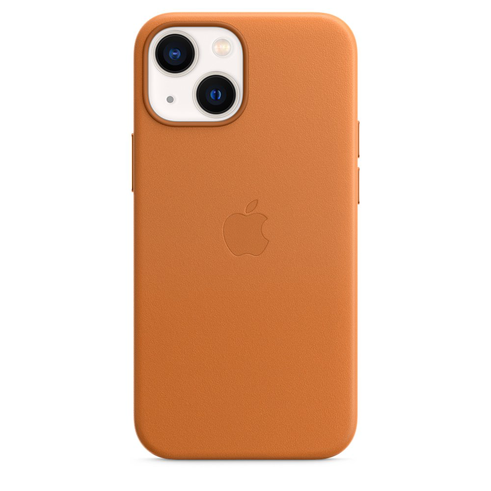 Чехол Apple для iPhone 13 mini Leather Case with MagSafe MM0D3ZM/A золотой коричневый купить,NaN