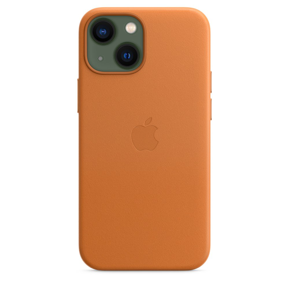 Чехол Apple для iPhone 13 mini Leather Case with MagSafe MM0D3ZM/A золотой коричневый купить,NaN