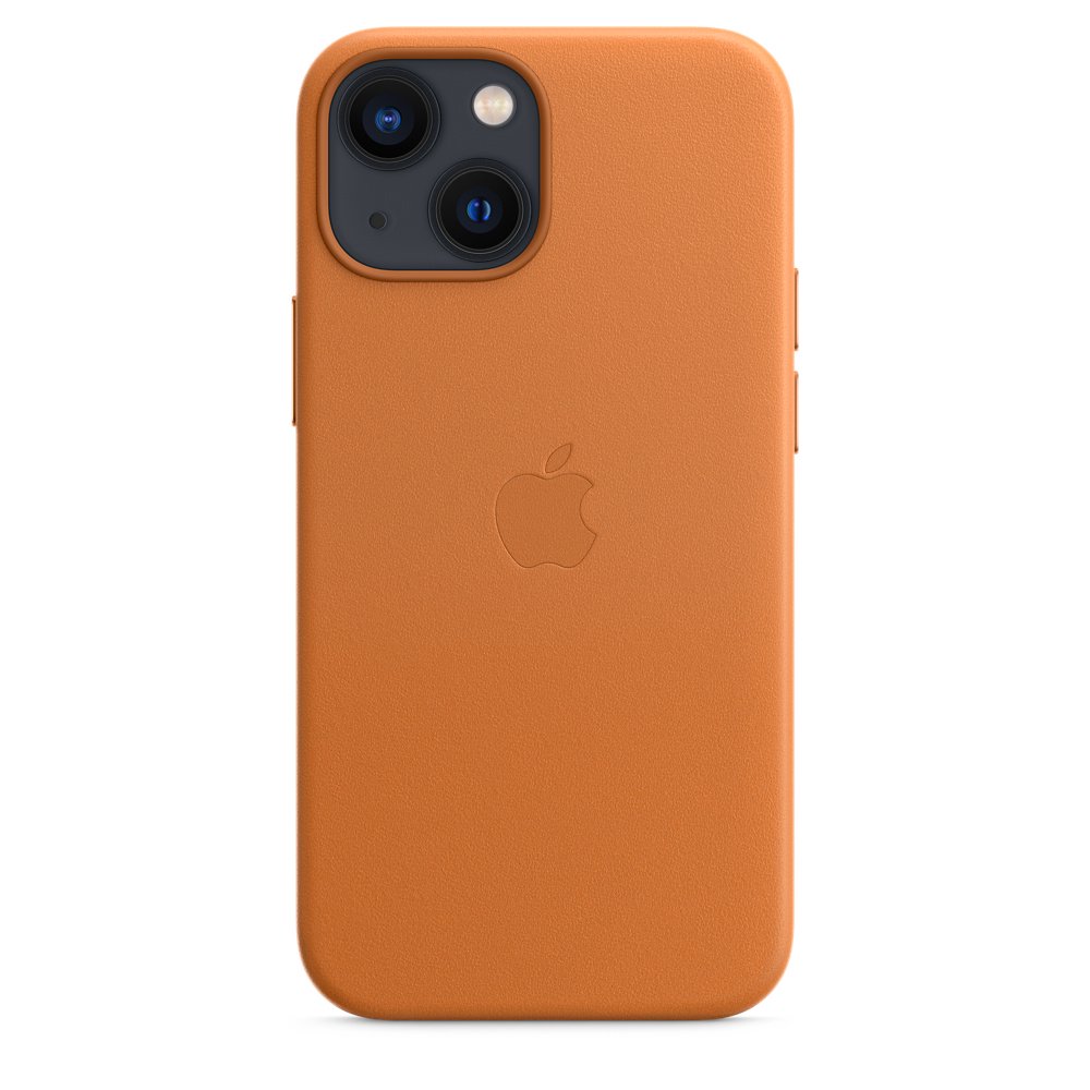 Чехол Apple для iPhone 13 mini Leather Case with MagSafe MM0D3ZM/A золотой коричневый купить,NaN