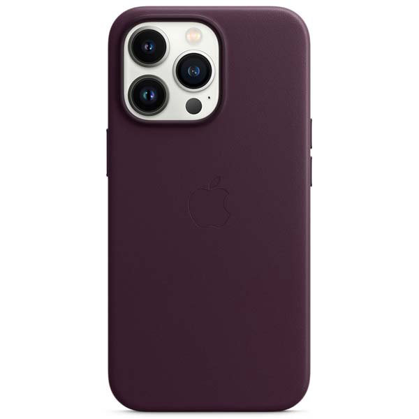 Чехол Apple для iPhone 13 Pro Leather Case with MagSafe MM1A3ZM/A темная вишня купить,NaN