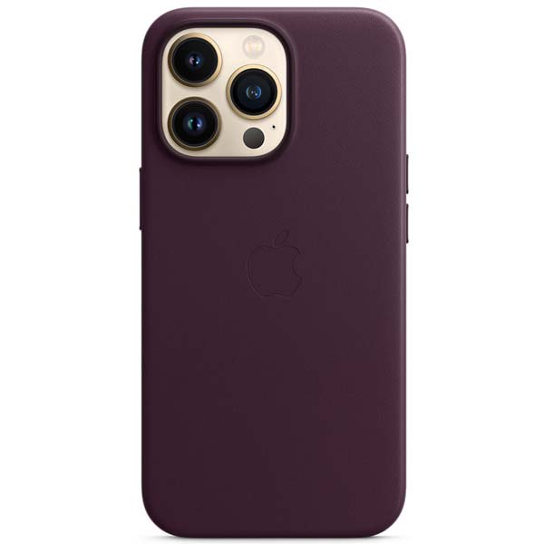 Чехол Apple для iPhone 13 Pro Leather Case with MagSafe MM1A3ZM/A темная вишня