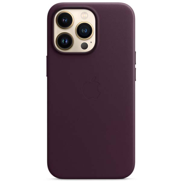 Чехол Apple для iPhone 13 Pro Leather Case with MagSafe MM1A3ZM/A темная вишня купить,NaN
