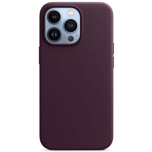 Чехол Apple для iPhone 13 Pro Leather Case with MagSafe MM1A3ZM/A темная вишня