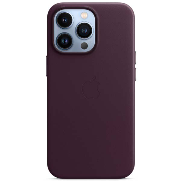 Чехол Apple для iPhone 13 Pro Leather Case with MagSafe MM1A3ZM/A темная вишня купить,NaN