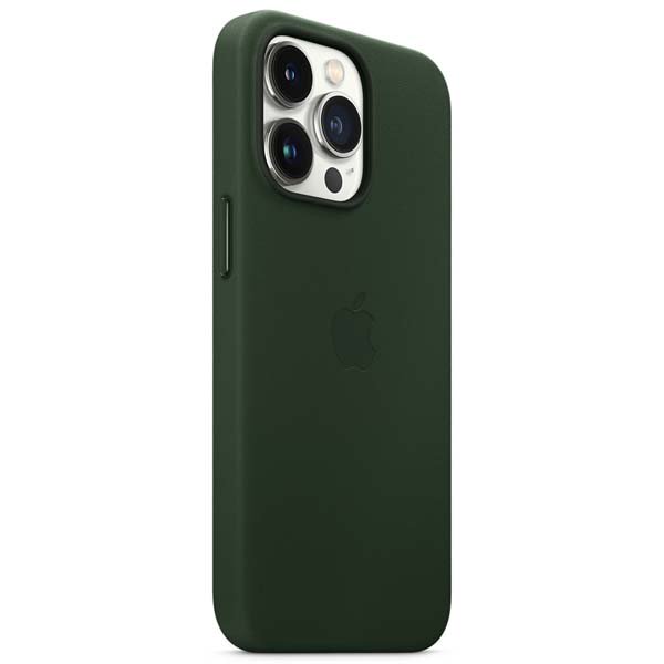 Чехол Apple для iPhone 13 Pro Leather Case with MagSafe MM1G3ZM/A зелёная секвойя купить,NaN