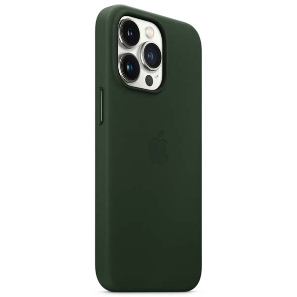 Чехол Apple для iPhone 13 Pro Leather Case with MagSafe MM1G3ZM/A зелёная секвойя купить,NaN