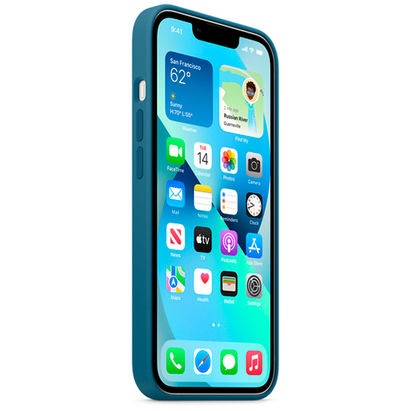 Чехол Apple для iPhone 13 Silicone Case with MagSafe MM273ZM голубая сойка купить,NaN