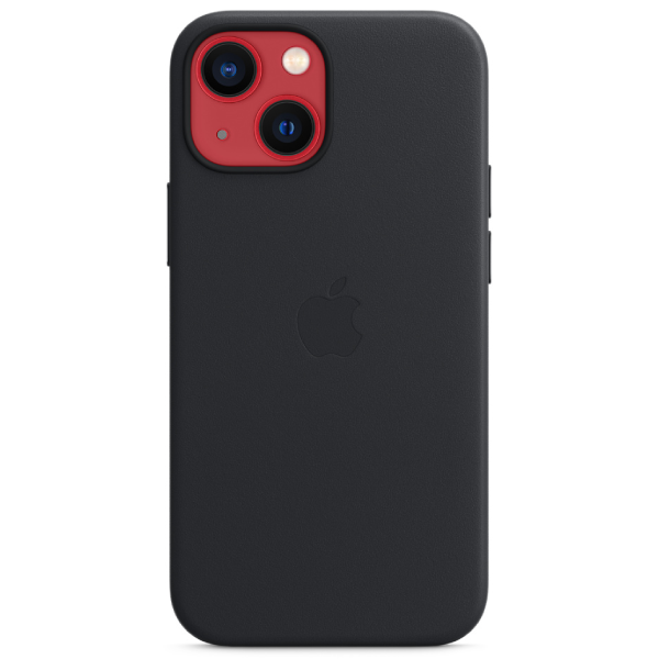 Чехол Apple для iPhone 13 mini Leather Case with MagSafe MM0M3ZM/A полночь купить,NaN