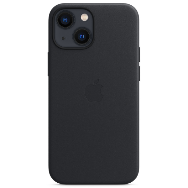 Чехол Apple для iPhone 13 mini Leather Case with MagSafe MM0M3ZM/A полночь купить,NaN