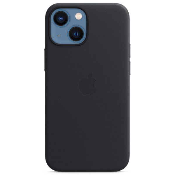Чехол Apple для iPhone 13 mini Leather Case with MagSafe MM0M3ZM/A полночь купить,NaN