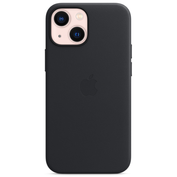 Чехол Apple для iPhone 13 mini Leather Case with MagSafe MM0M3ZM/A полночь купить,NaN