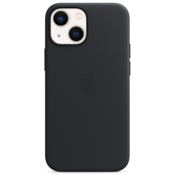 Чехол Apple для iPhone 13 mini Leather Case with MagSafe MM0M3ZM/A полночь купить,NaN