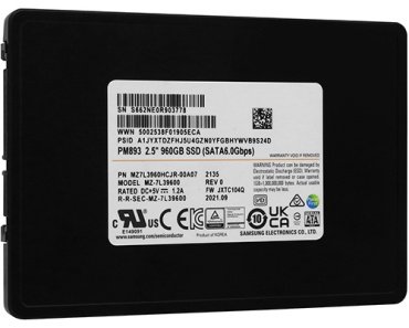 SSD Samsung PM893 (MZ7L3960HCJR-00A07) 960 Гб