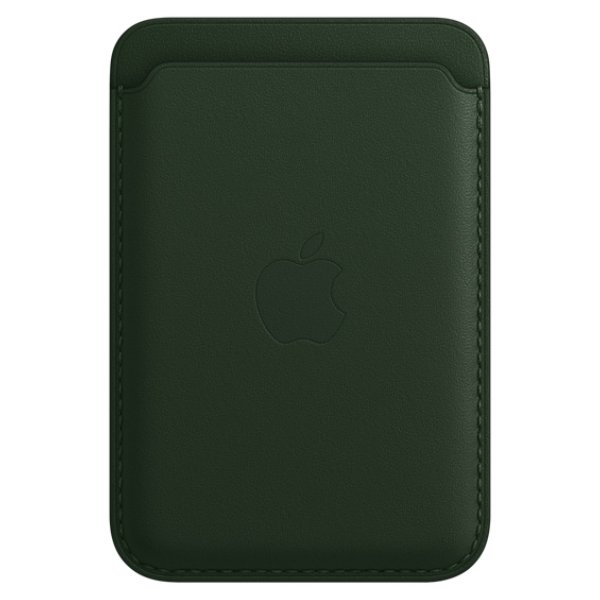 Чехол-бумажник Apple для iPhone Leather Wallet with MagSafe MM0X3ZM/A зелёная секвойя купить,NaN