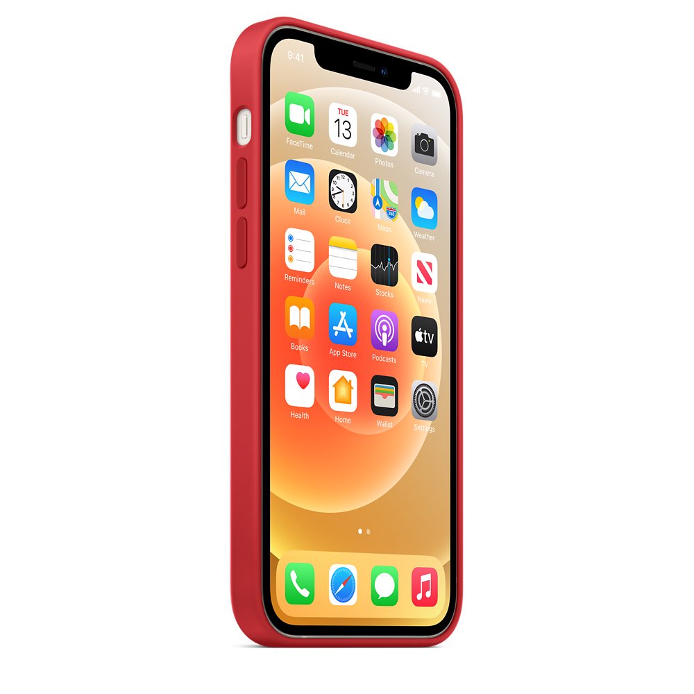 Чехол Apple Silicone Case with MagSafe для iPhone 12 | 12 Pro MHL63ZM/A красный купить,NaN