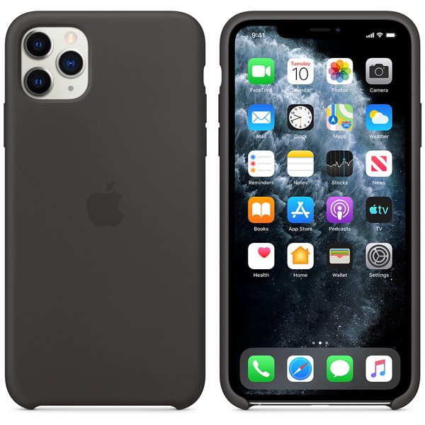 Чехол Apple для iPhone 11 Pro Max Silicone Case MX002ZM/A черный купить,NaN