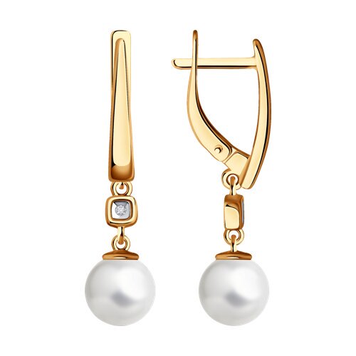 Серьги Diamant 93-221-01798-1 3,57гр. купить,NaN