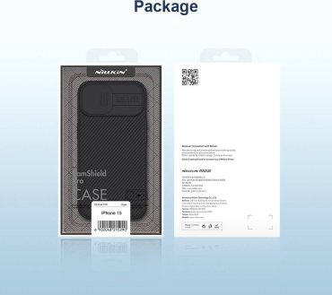Чехол Nillkin для Apple iPhone 15 черный купить,NaN