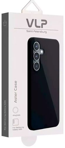 Чехол VLP для Samsung Galaxy S25 черный купить,0
