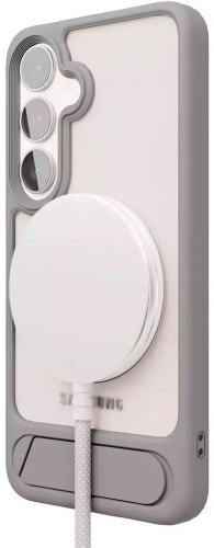 Чехол VLP для Samsung Galaxy S25 серый