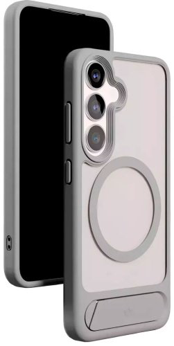 Чехол VLP для Samsung Galaxy S25 серый купить,NaN