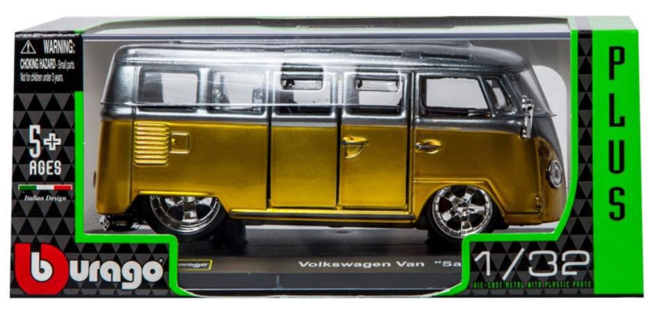 Модель автомобиля Bburago 1:32 Volkswagen Van Samba 18-42004 купить,NaN