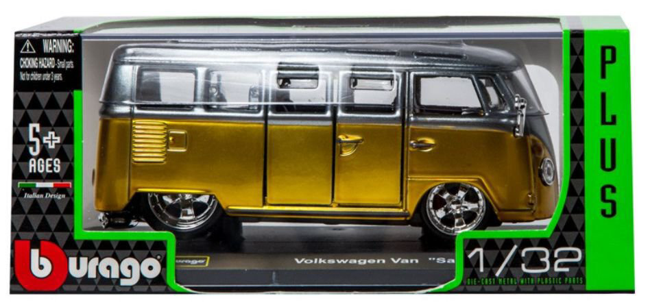 Модель автомобиля Bburago 1:32 Volkswagen Van Samba 18-42004 купить,NaN