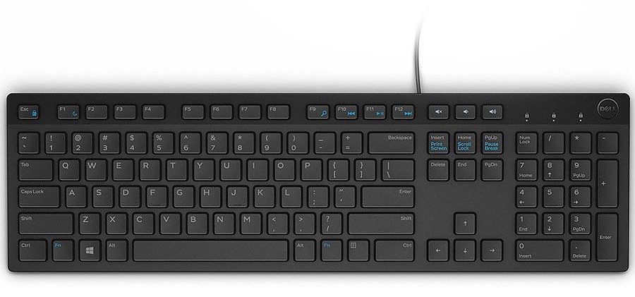 Клавиатура Dell KB216 580-ADHD черная