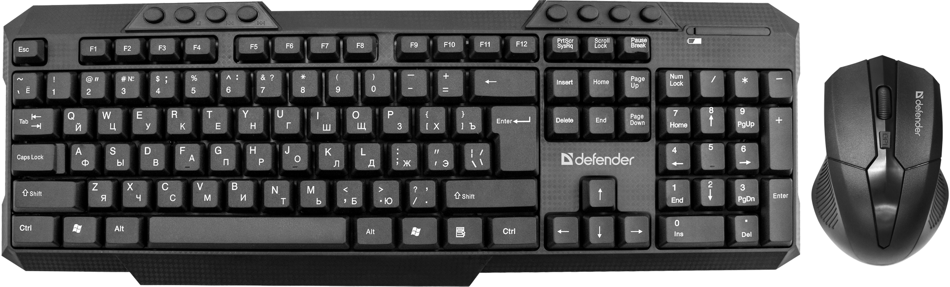 Клавиатура Defender Jakarta C-805 + мышь чёрная