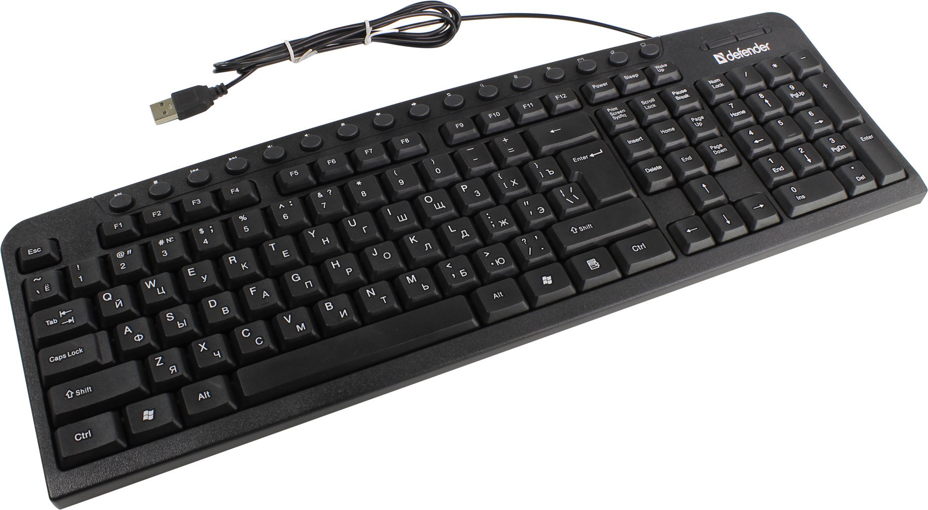 Клавиатура Defender Focus HB-470 черная купить,0