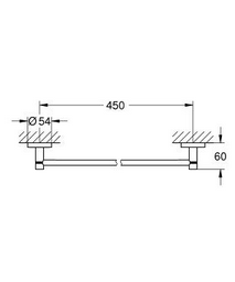 Держатель для полотенец Grohe Essentials 40688001 хром 
