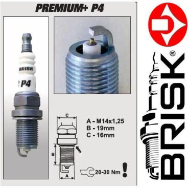Свеча зажигания BRISK 1622 P3 купить,NaN