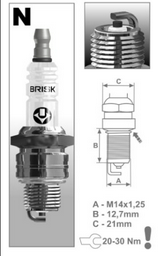 Свеча зажигания BRISK N19C 1363