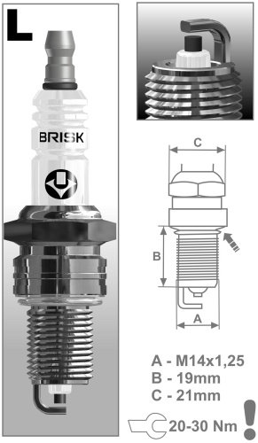 Свеча зажигания BRISK LR17YC купить,NaN