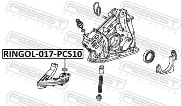 FEBEST Кольцо Уплотнительное RINGOL017PCS10 купить,NaN