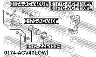 FEBEST втулка 0174-ACV40UP купить,NaN