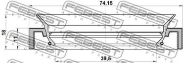 FEBEST сальник 95HAY-41741118C купить,NaN