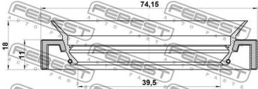 FEBEST сальник 95HAY-41741118C купить,NaN