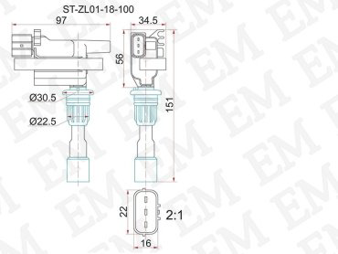 Катушка зажигания SAT ST-ZL01-18-100 купить,NaN