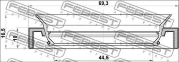 FEBEST сальник 95HAS-46691016C купить,NaN
