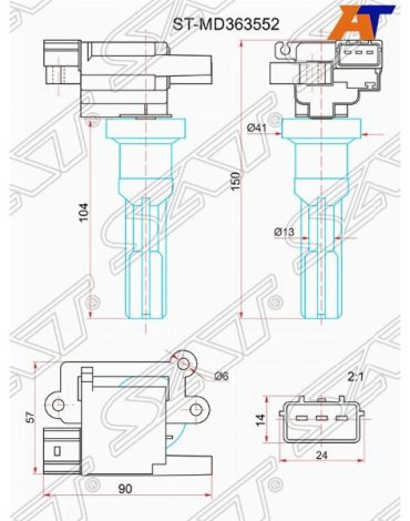 Катушка зажигания SAT STMD363552 купить,NaN