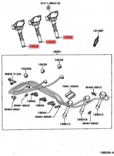 Катушка зажигания Okami 90919-02215 купить,NaN