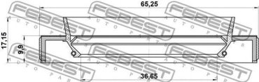FEBEST сальник 95HBY-38651017C купить,NaN