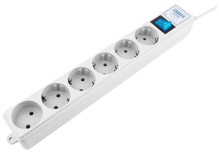 Сетевой фильтр Power Cube SPL(5+1)-16B-P-5M 5м белый