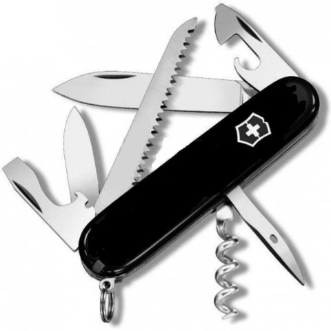 Швейцарский нож Victorinox Camper 1.3613.3 черный купить,NaN