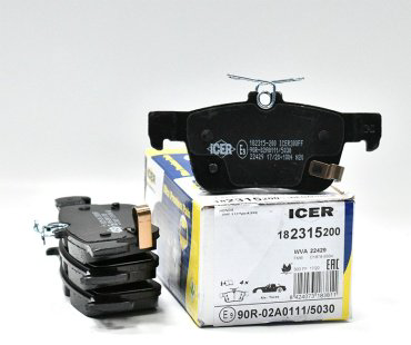 Колодки ICER задние 182315200 4 шт купить,NaN